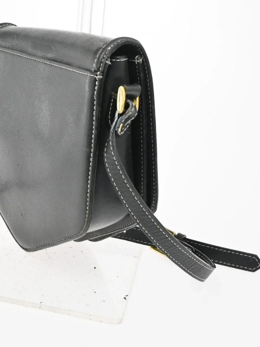 YVES SAINT LAURENT Cassandra Shoulder Crossbody Bag Leather Black GHW 30TA582 - Picture 4 of 16